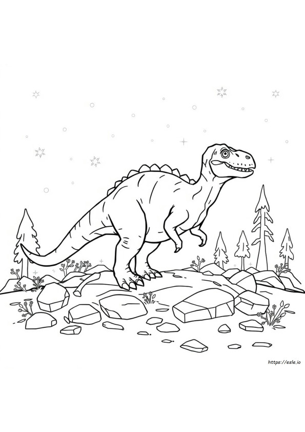 Página Para Colorear De Cryolophosaurus