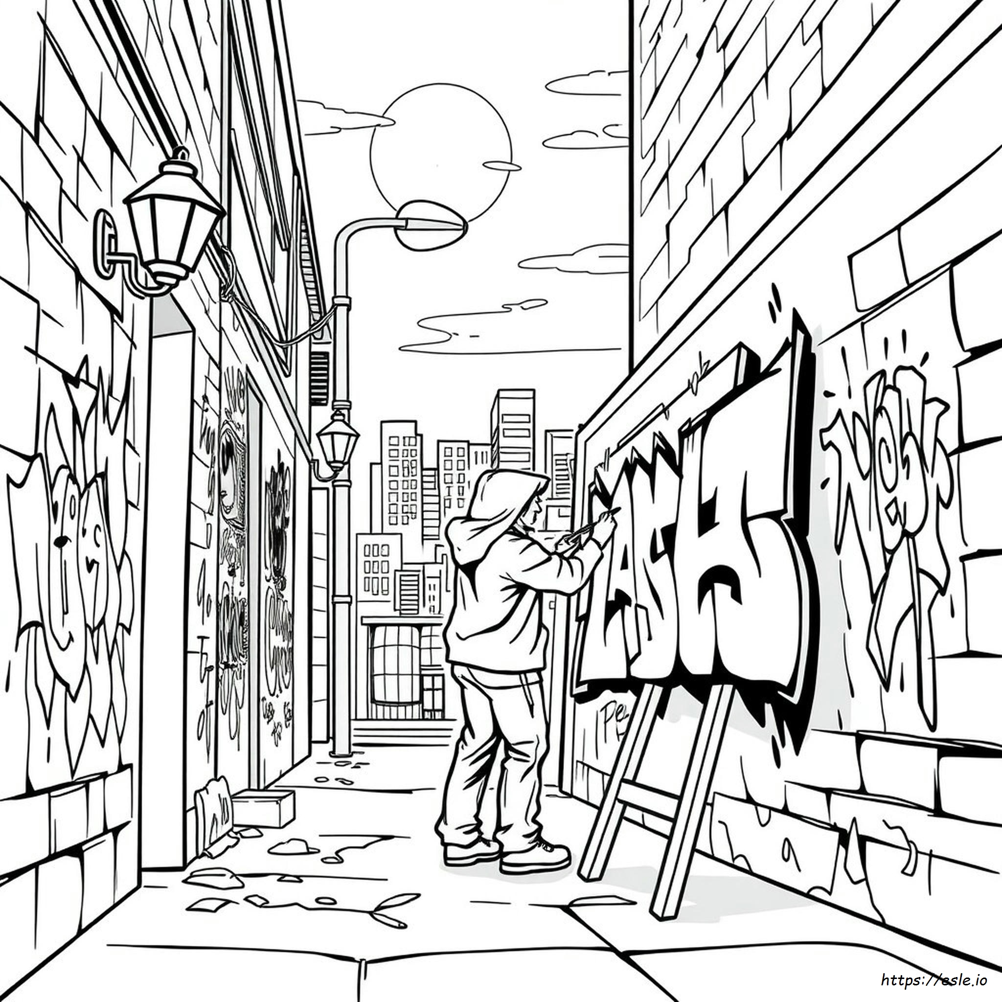 Buku Mewarnai Graffiti Halaman
