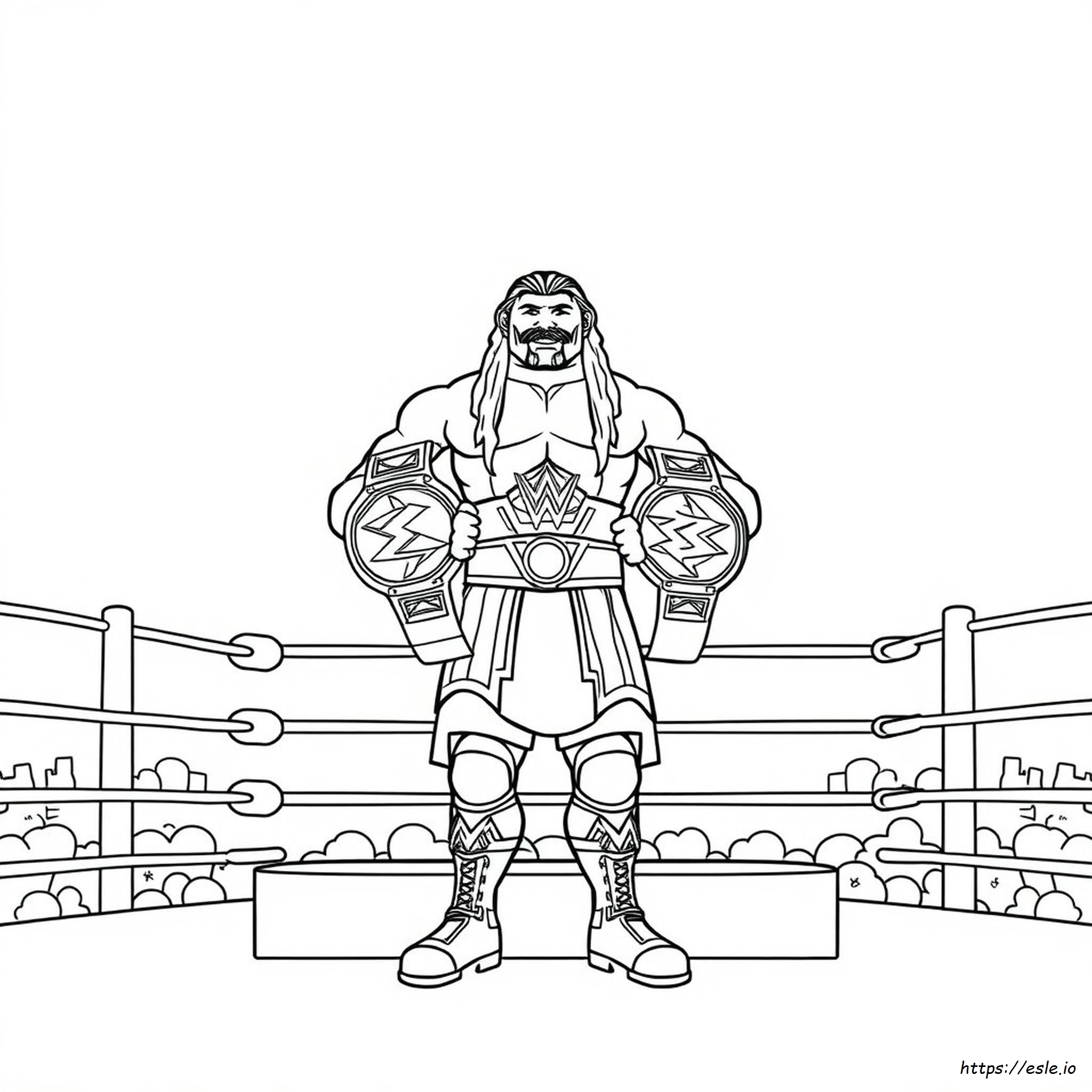 Mewarnai Gambar Roman Reigns