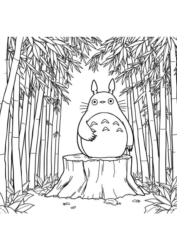 My Neighbour Totoro Colouring Pages