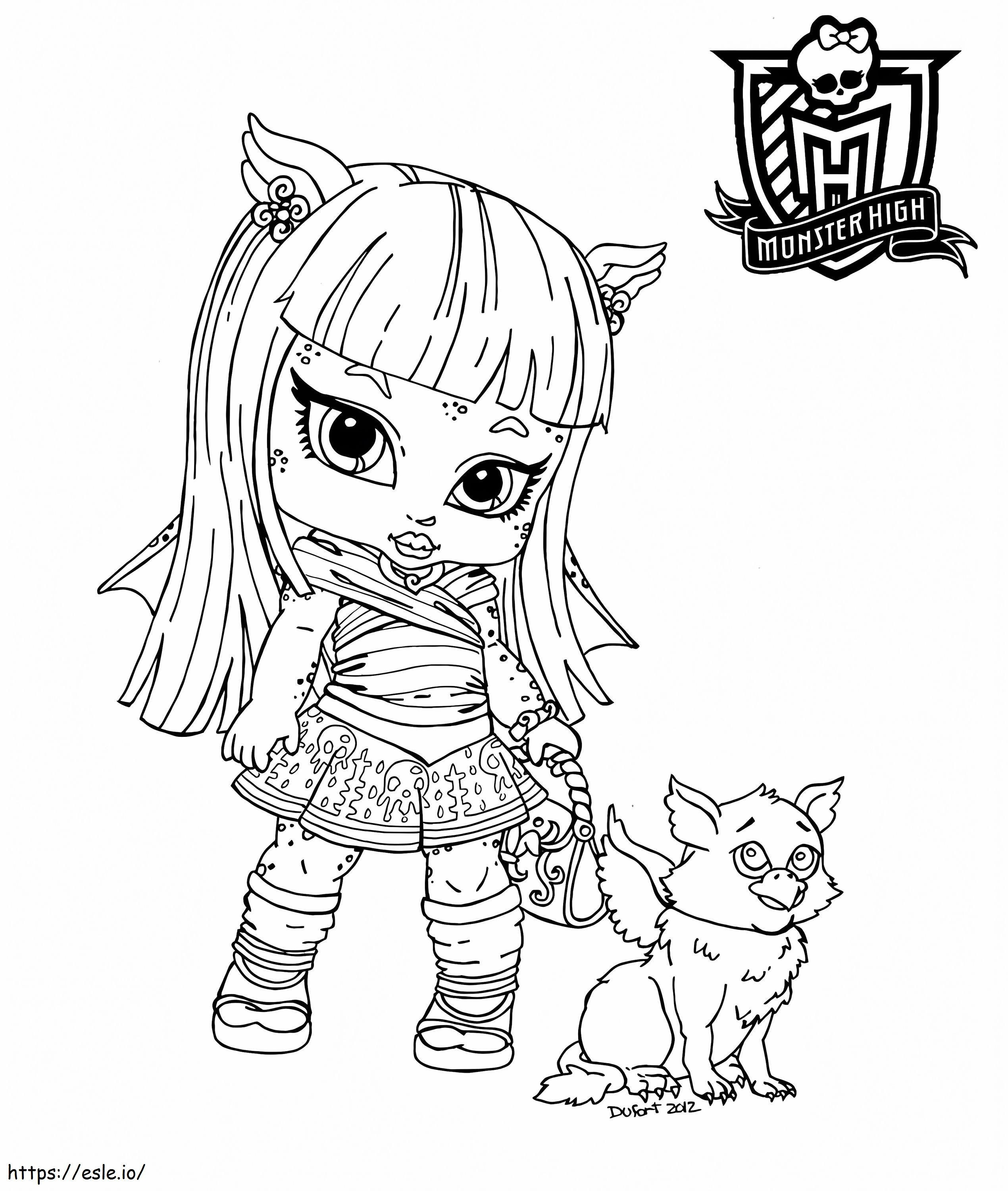 Monster High Baby Rochelle Goyle coloring page