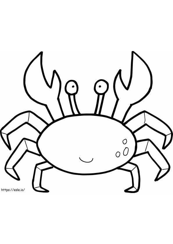 Normale Krabbe ausmalbilder
