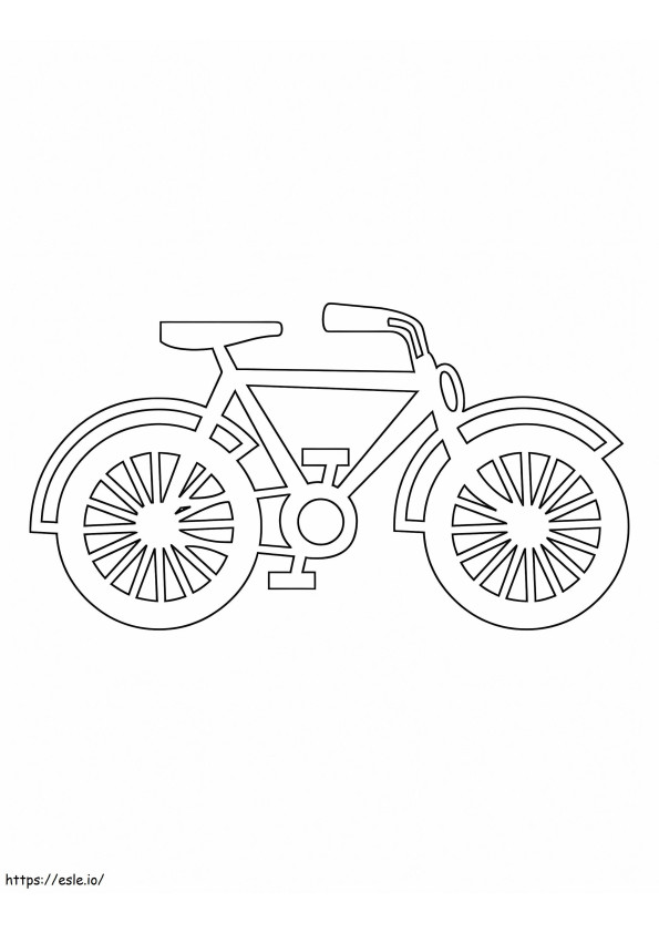 Printable Bicycle coloring page