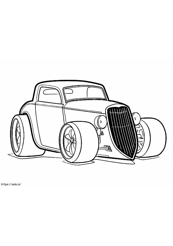 Hot Rod 1 coloring page