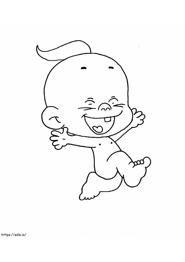 Happy Kid Winni Diaper coloring page