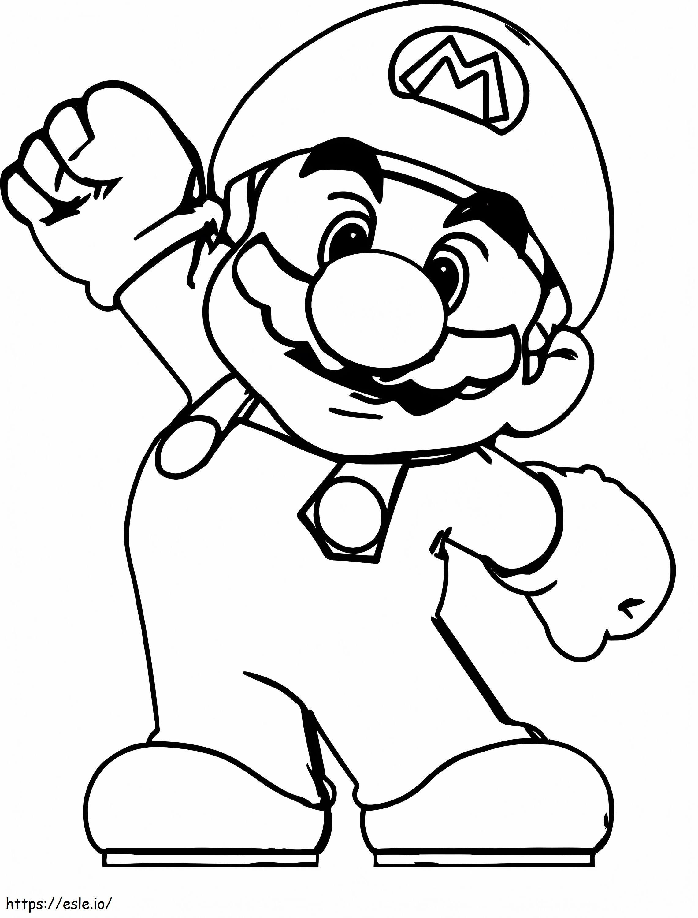 Coloriage Beau Mario à imprimer dessin