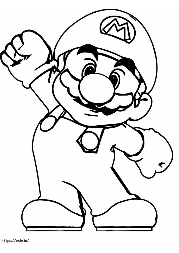Coloriage Beau Mario à imprimer dessin