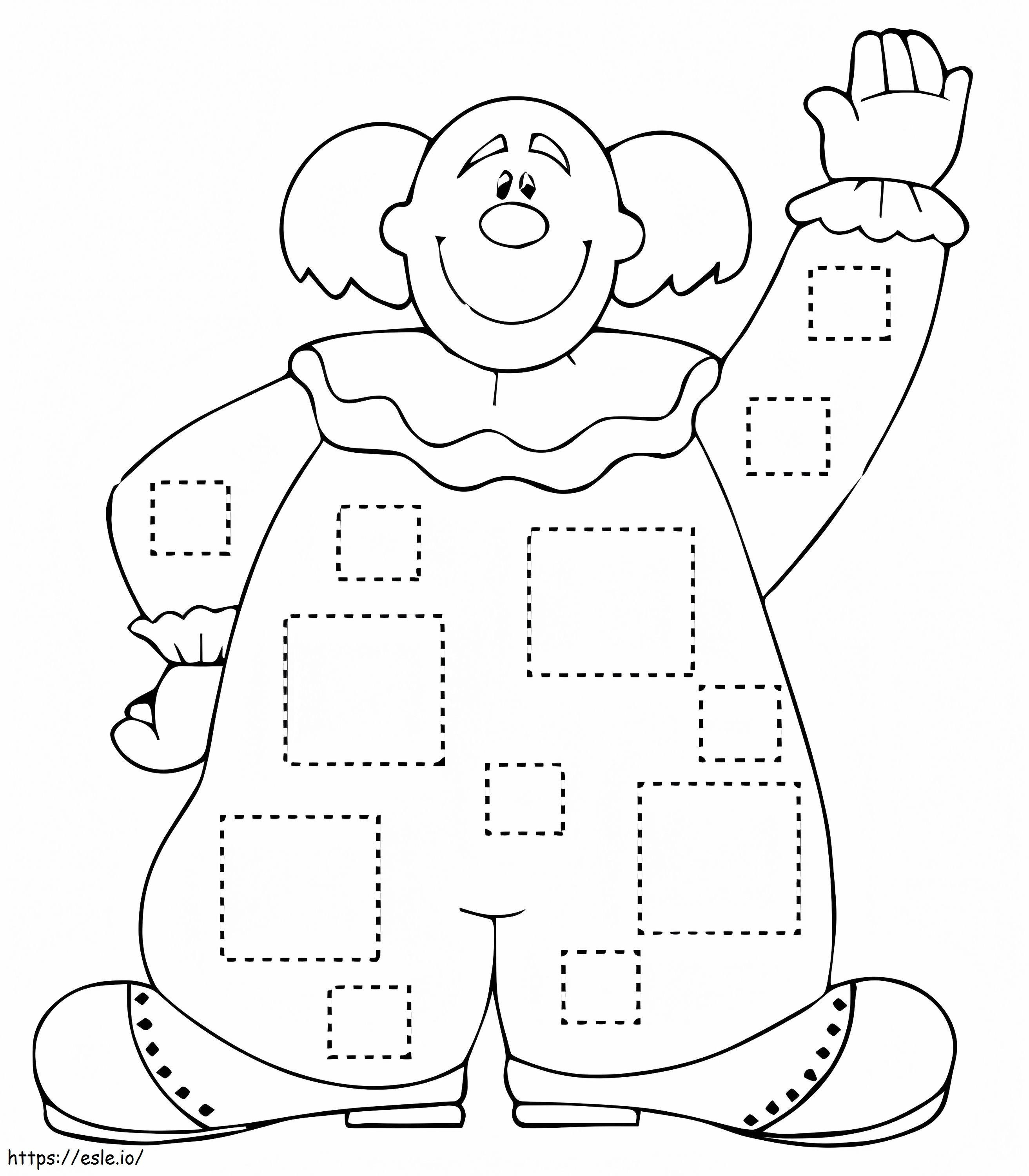 Fat Clown coloring page