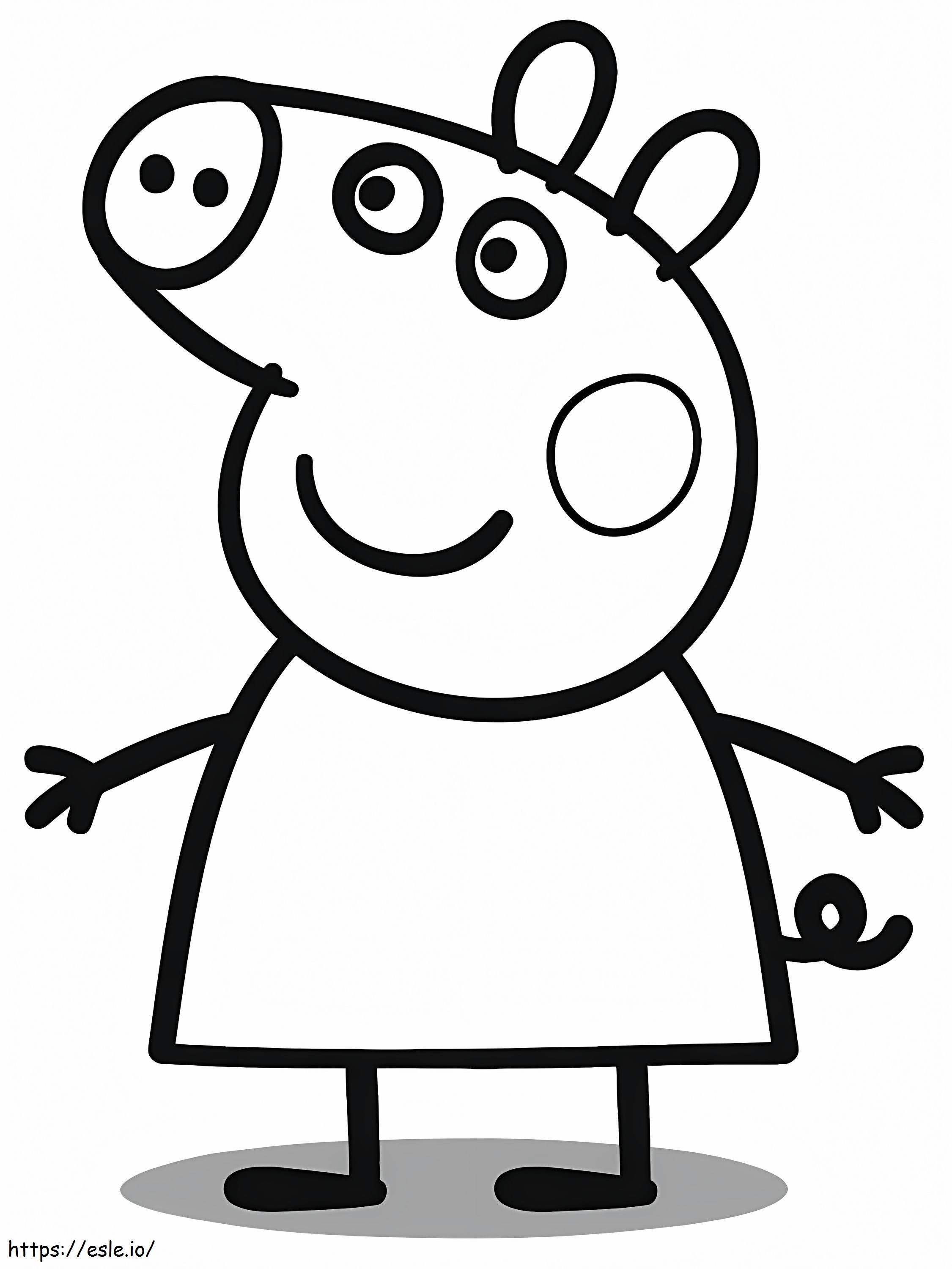 Peppa Pig 6 coloring page