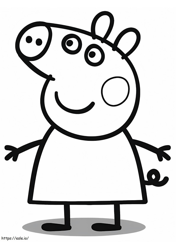 Peppa Pig 6 coloring page
