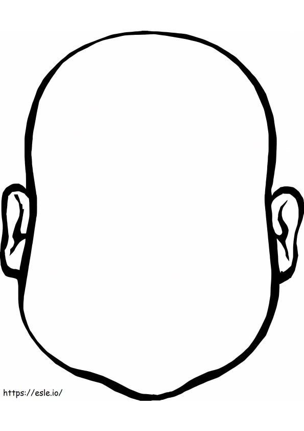 A Blank Face coloring page