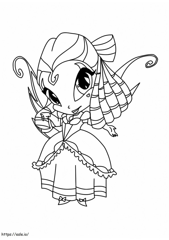 Tune In Pop Pixie coloring page