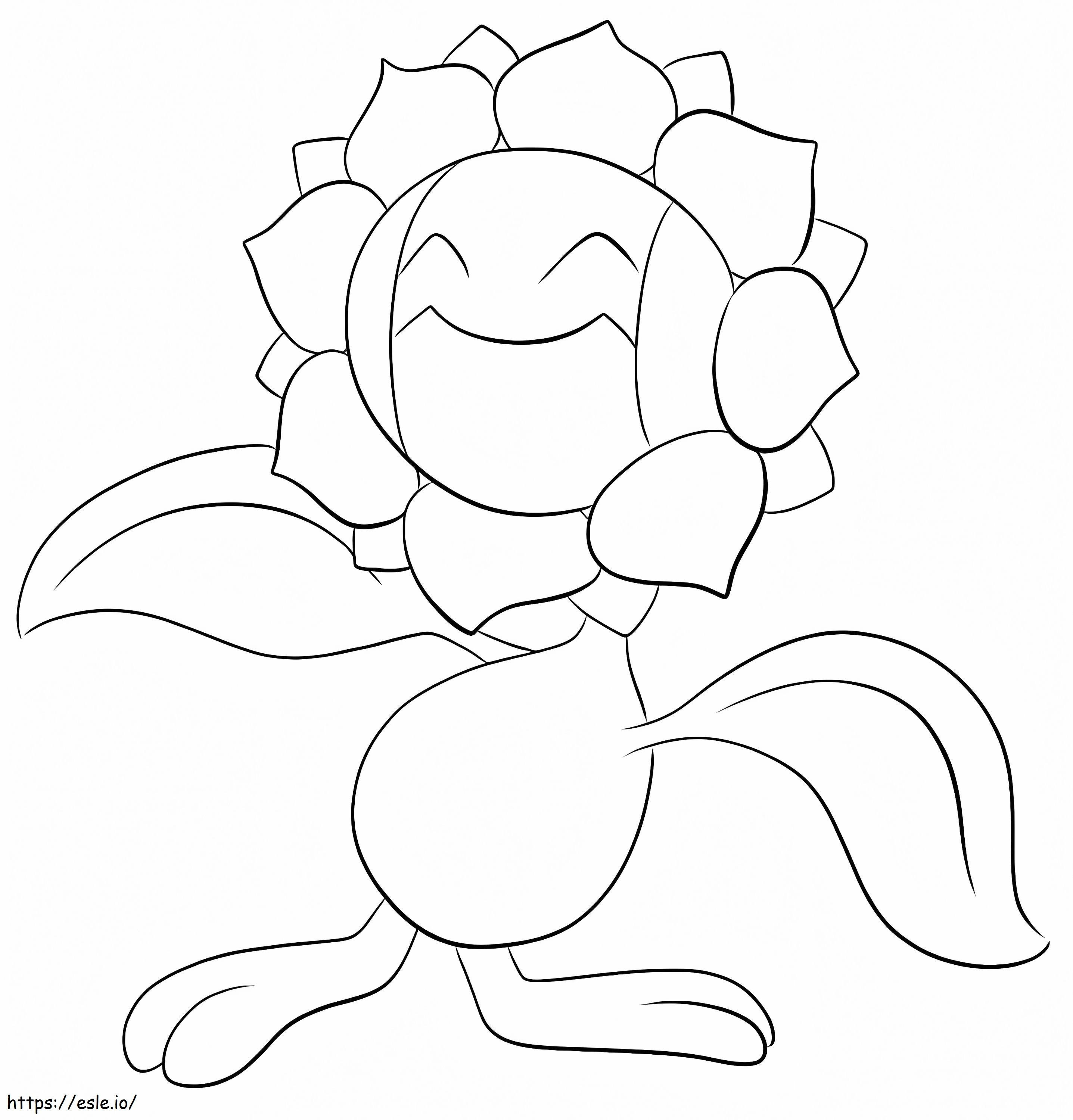 Coloriage Pokemon fleur de soleil à imprimer dessin