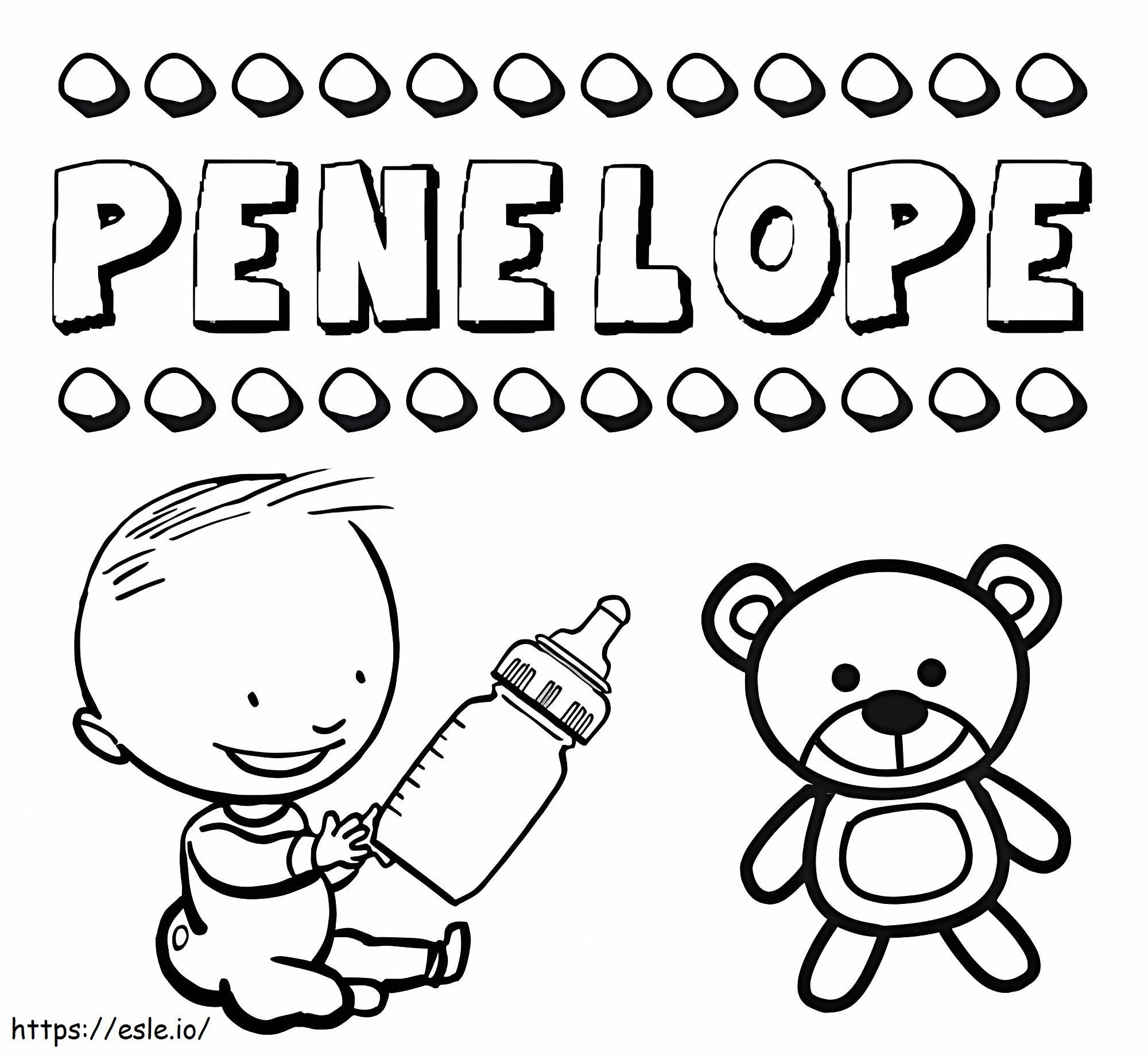 Penelope Printable coloring page
