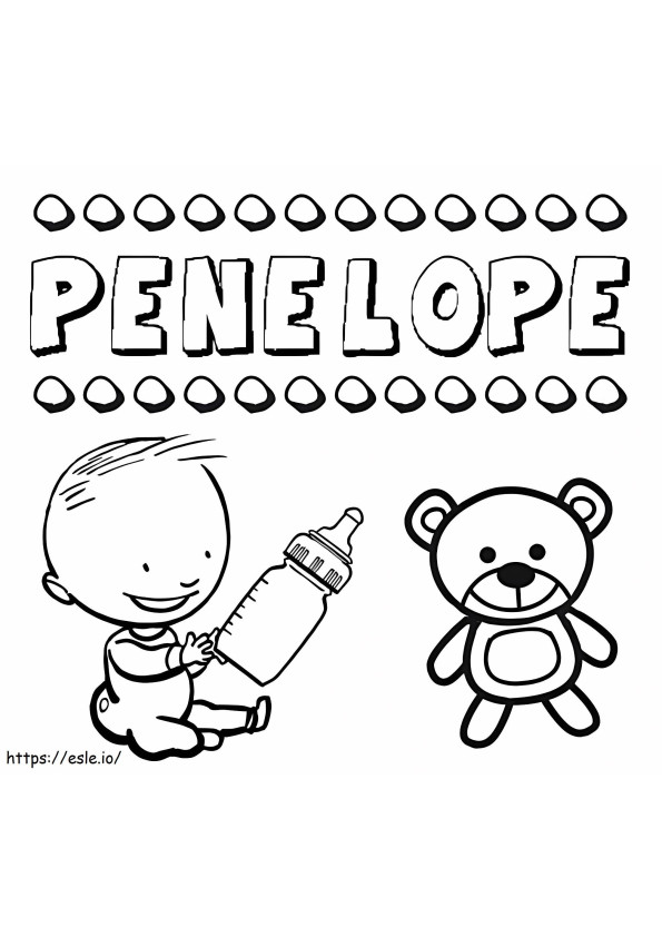 Penelope Printable coloring page