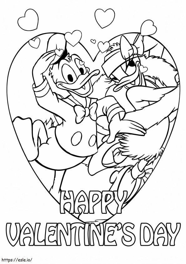 Disney Valentine 2 coloring page