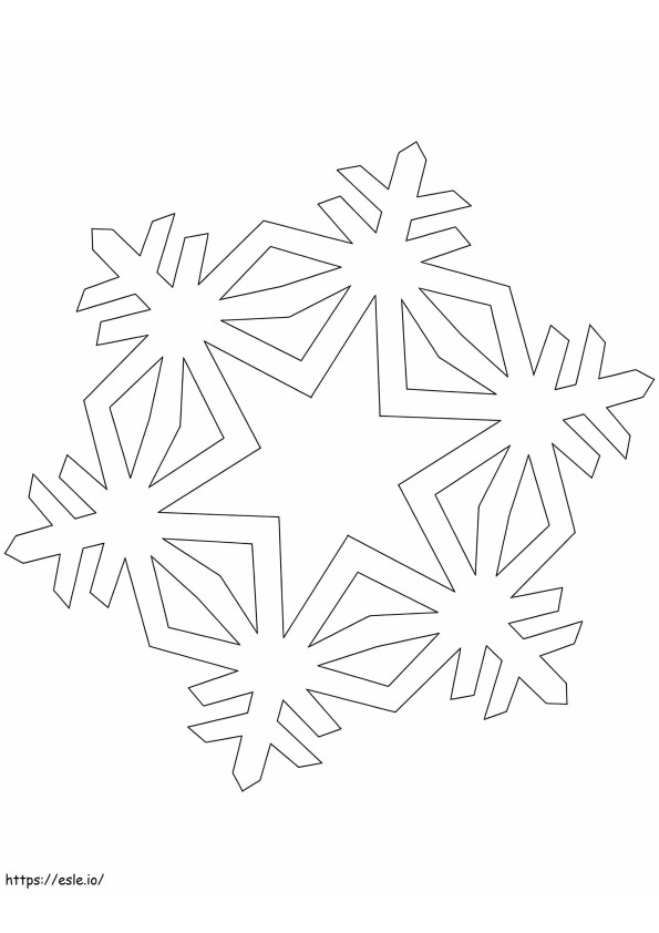 Simple Crystal coloring page