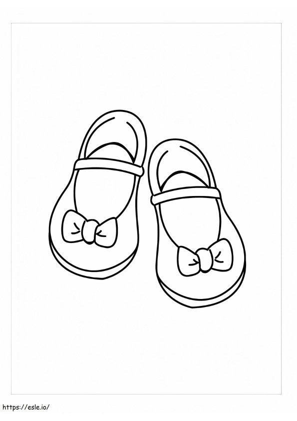 Pantofi pentru păpuși pentru copii de colorat