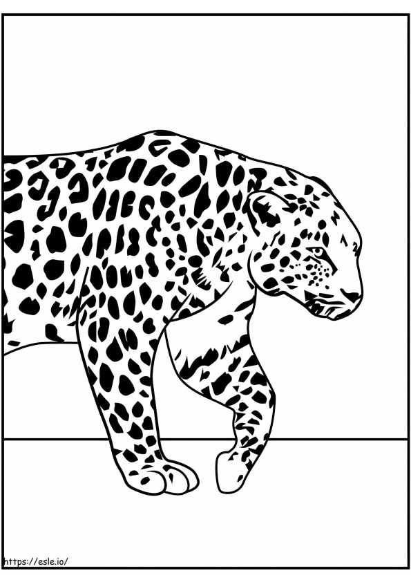 Kostenloser druckbarer Leopard ausmalbilder