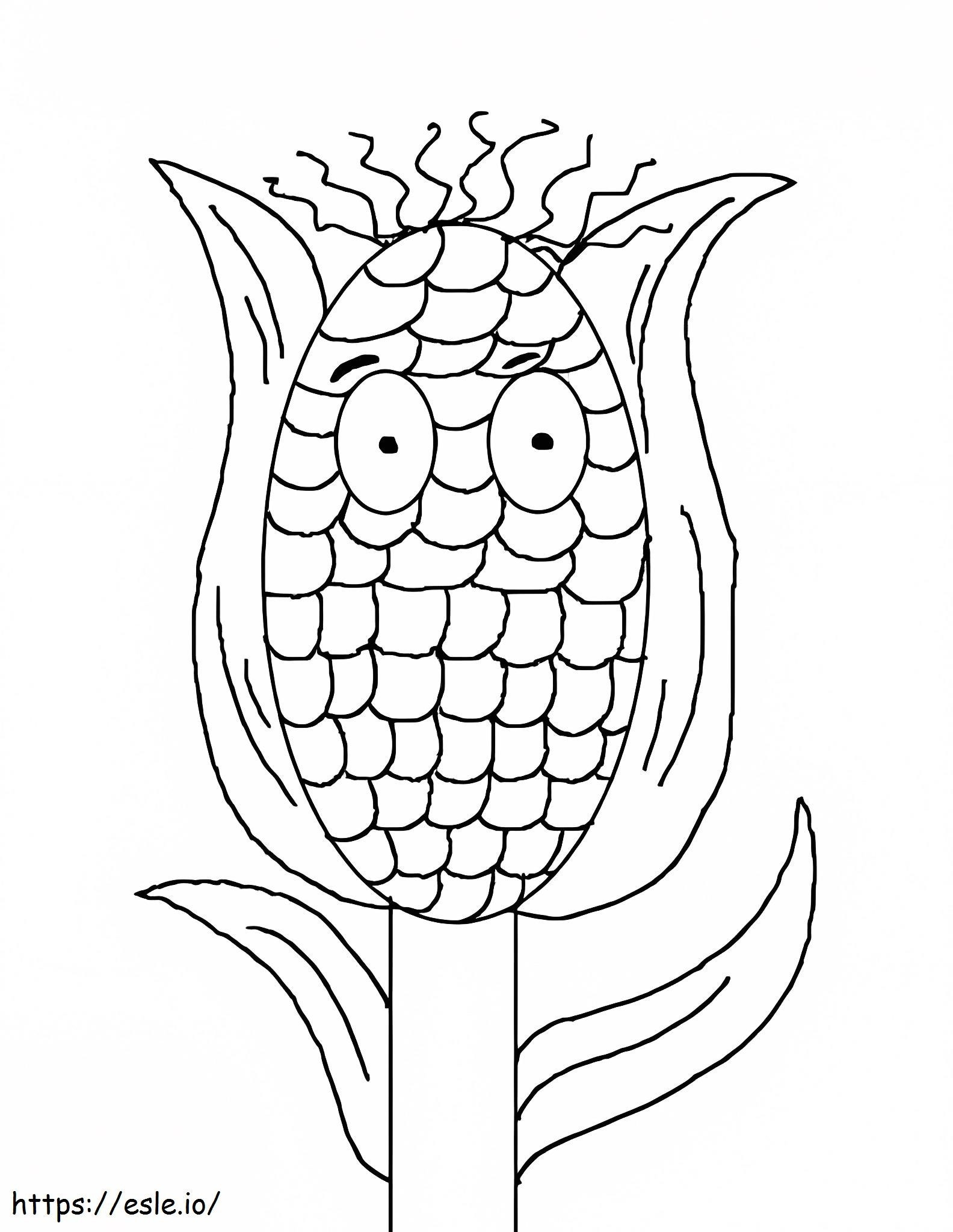 Coloriage Dieu a fait du maïs à imprimer dessin