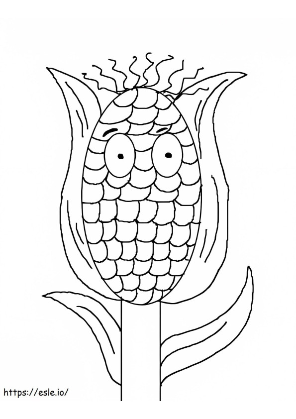 Coloriage Dieu a fait du maïs à imprimer dessin