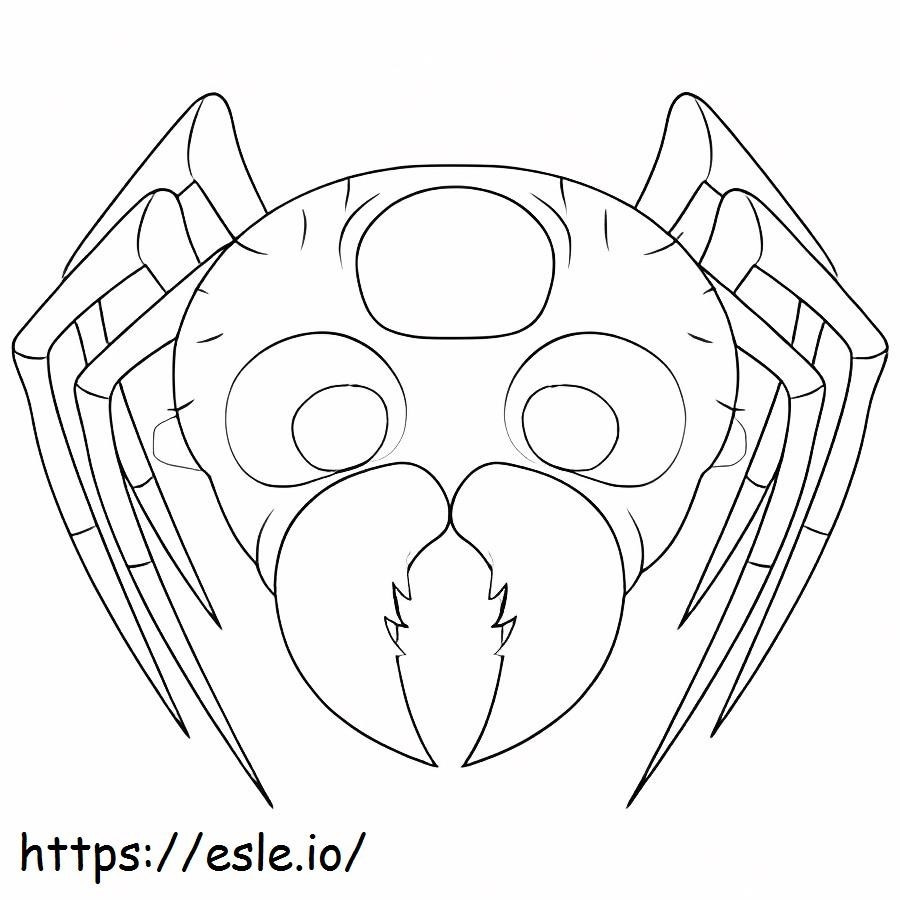 Coloriage Masque d'araignée à imprimer dessin