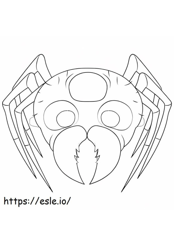 Örümcek Maskesi boyama
