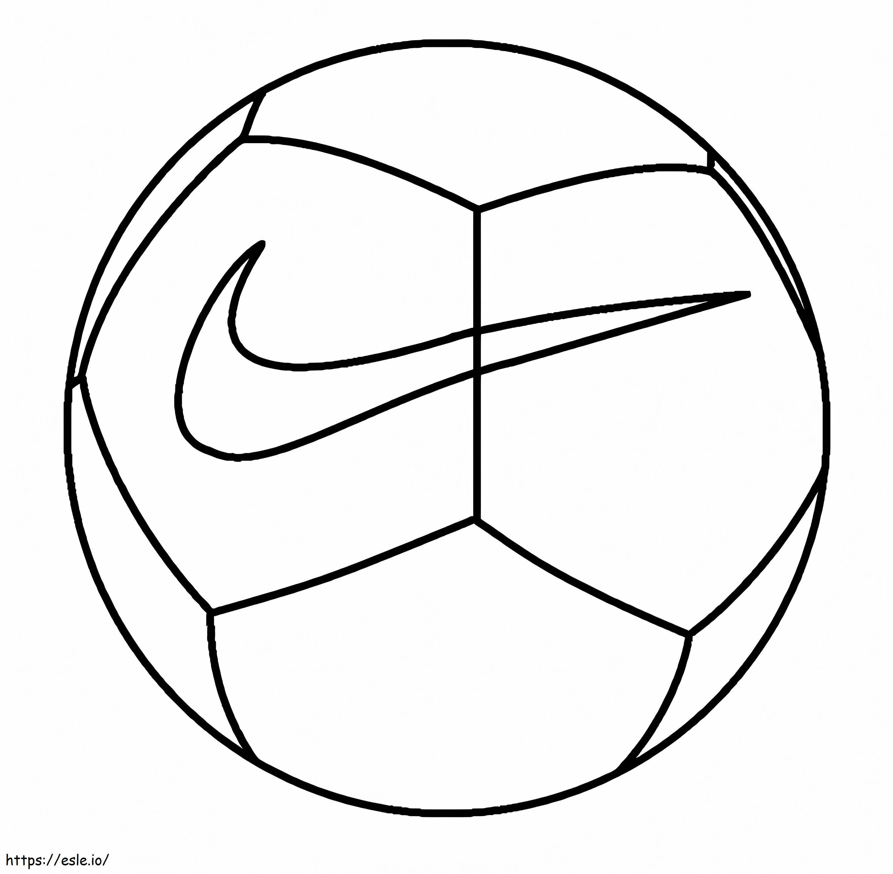 Coloriage à imprimer : un ballon de foot