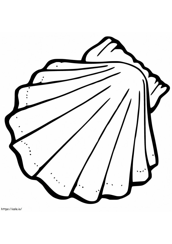 Normal Scallop Shellcoloring Page coloring page