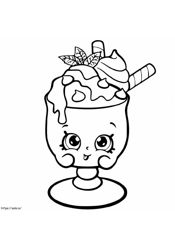 Choc Mint Charlie Shopkin coloring page