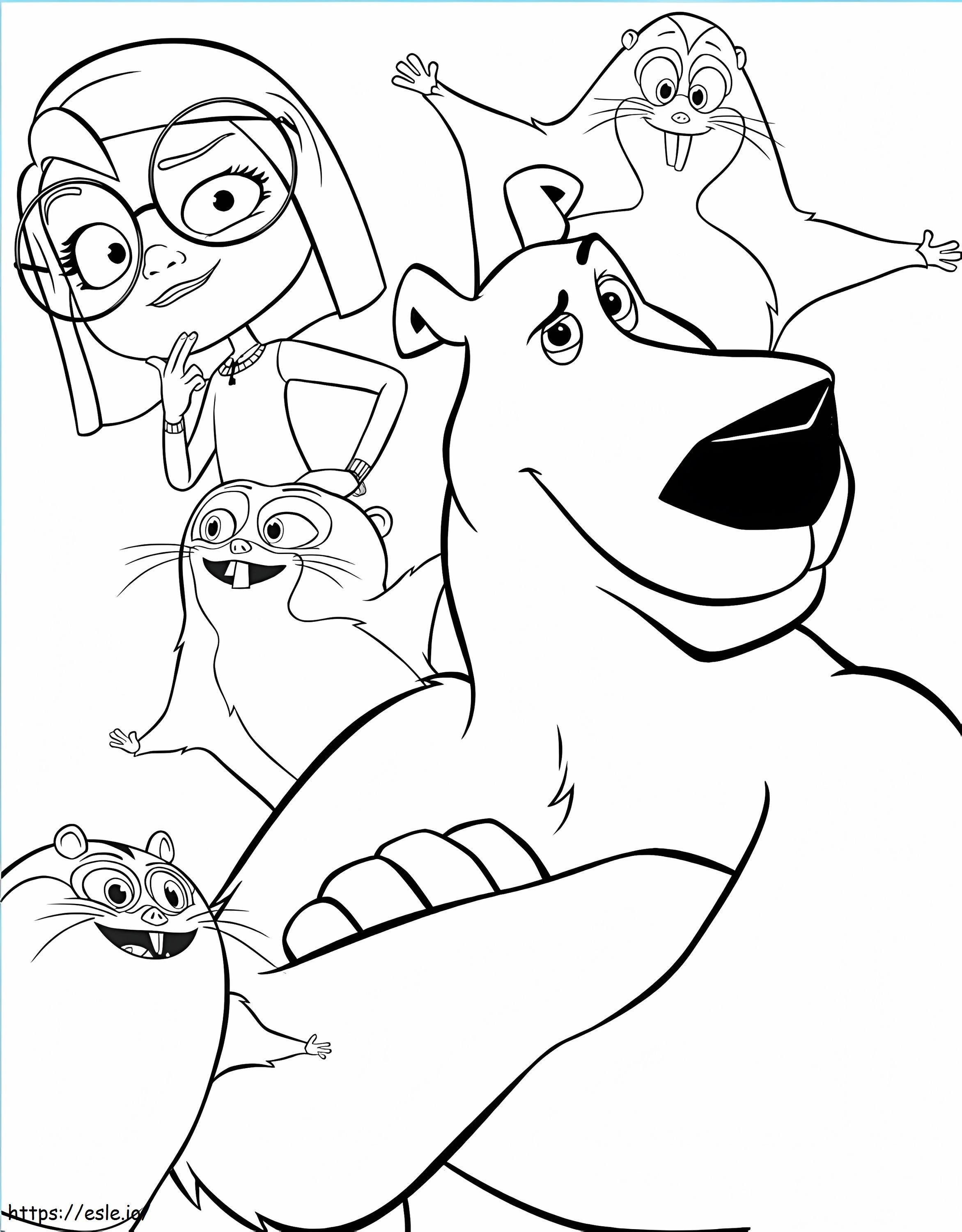 Characters From Norm Of The North coloring page