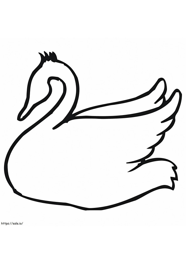 Swan Outline coloring page