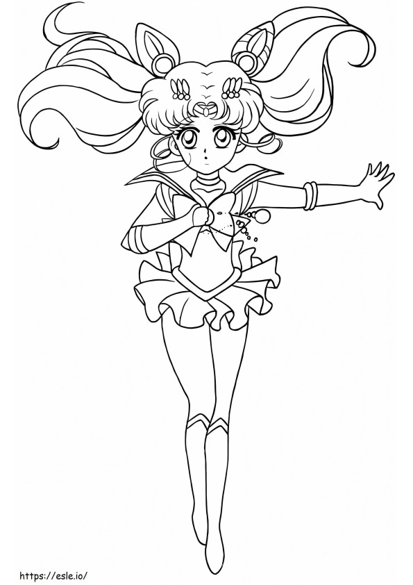 Kryształ Sailor Chibiusa kolorowanka