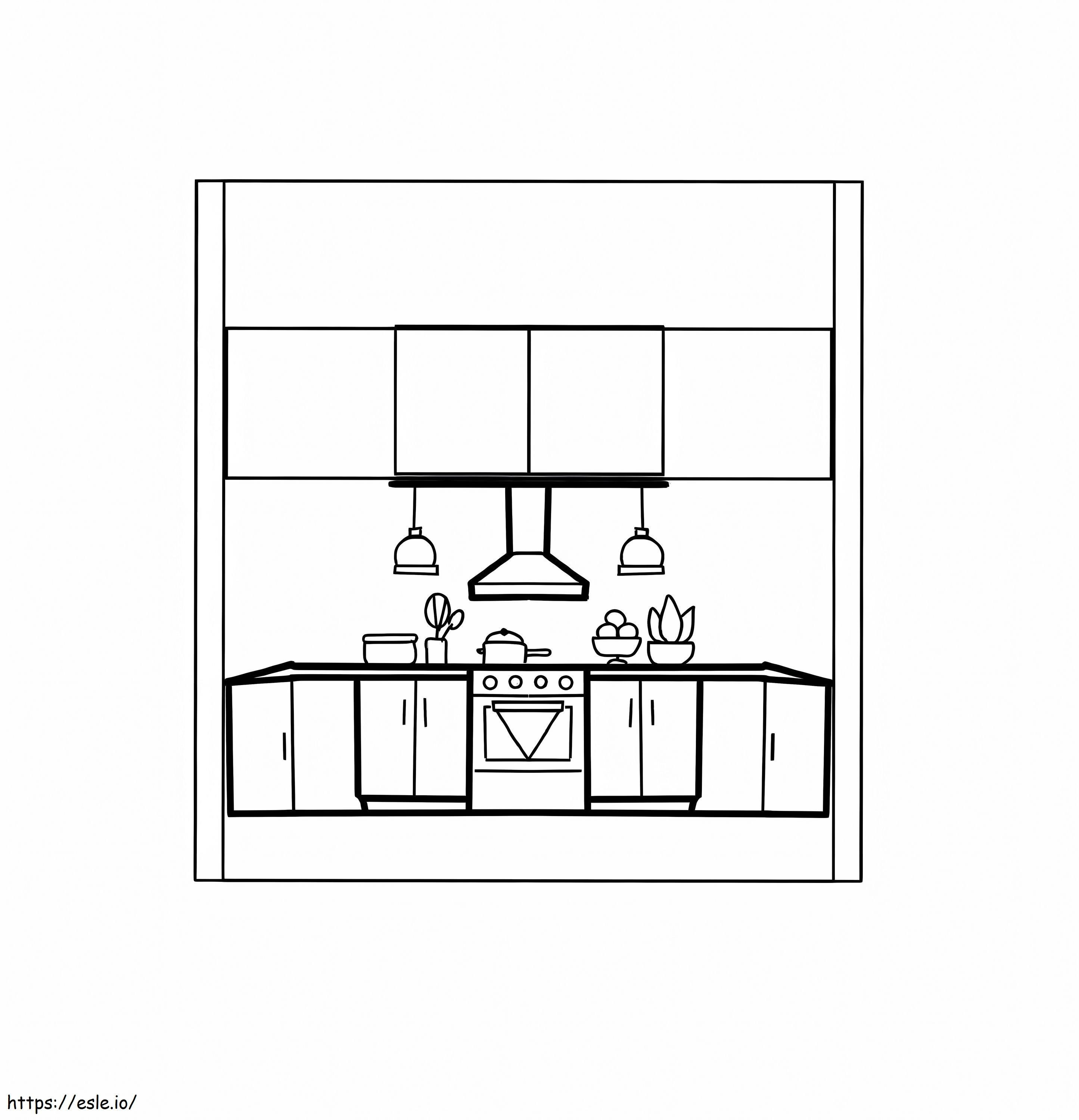 Perfect Kitchen coloring page