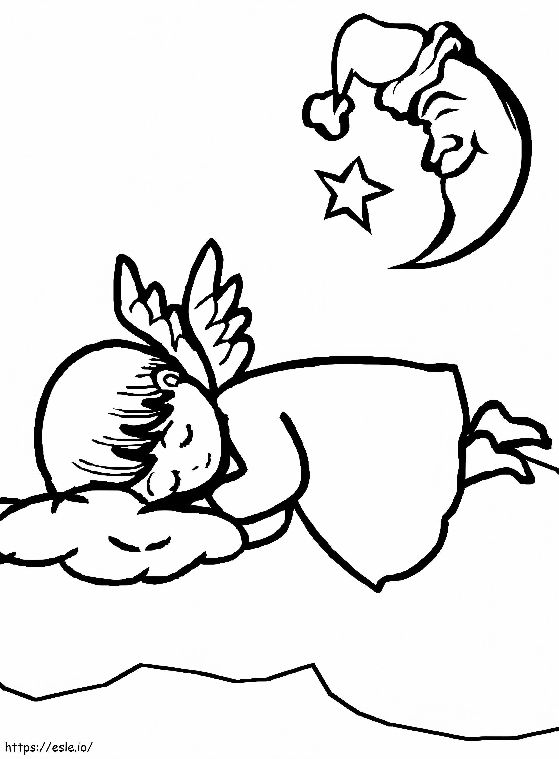 Schlafender Engel ausmalbilder