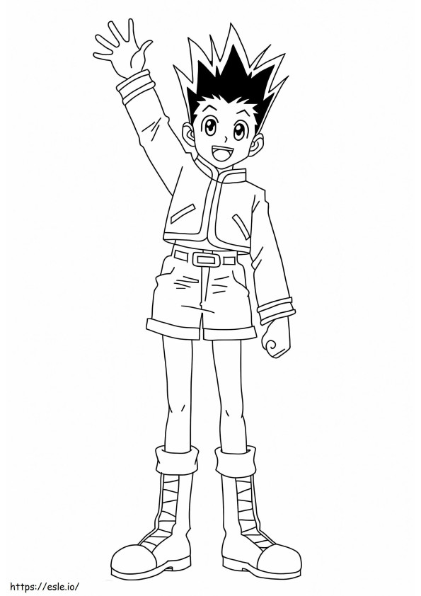 Gon From Hunter X Hunter coloring page