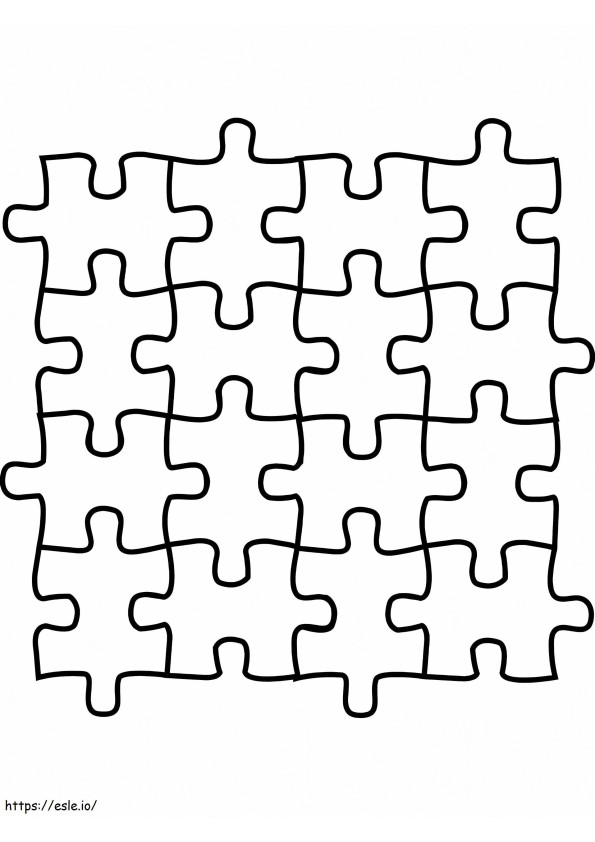 Potongan Puzzle Jigsaw Gambar Mewarnai