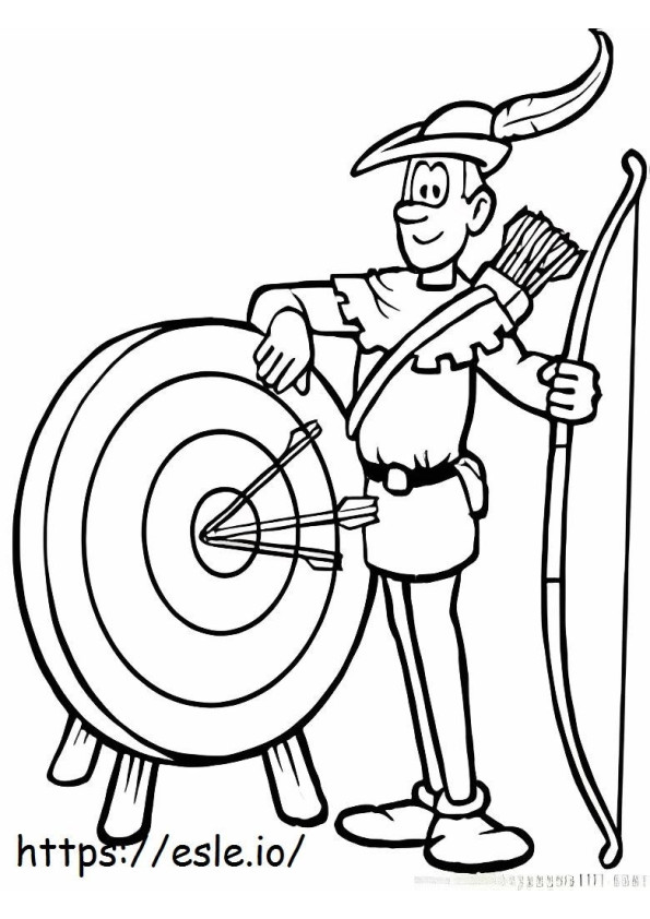 Archery Perfect coloring page