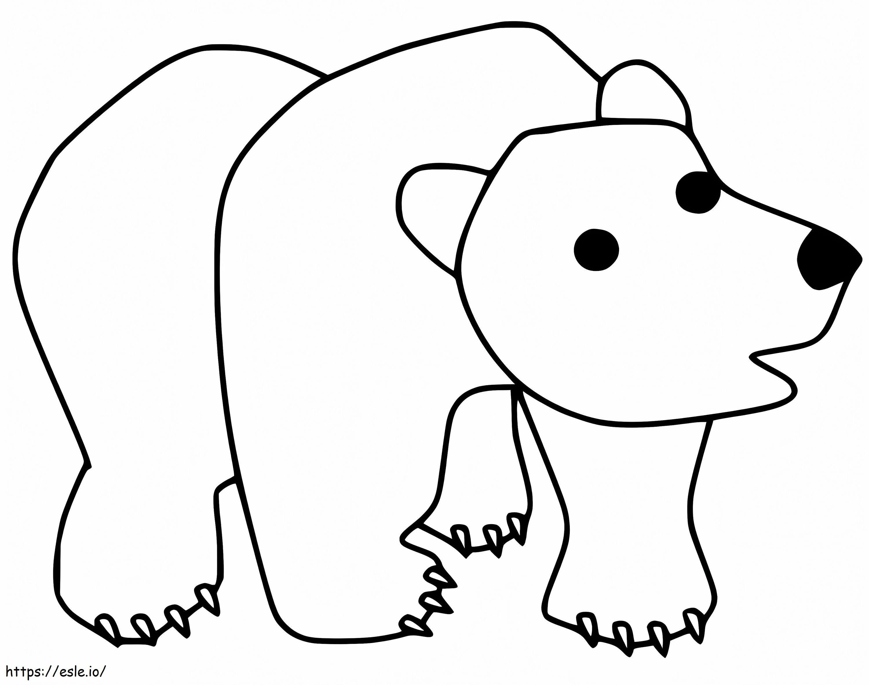 Brown Bear 10 coloring page