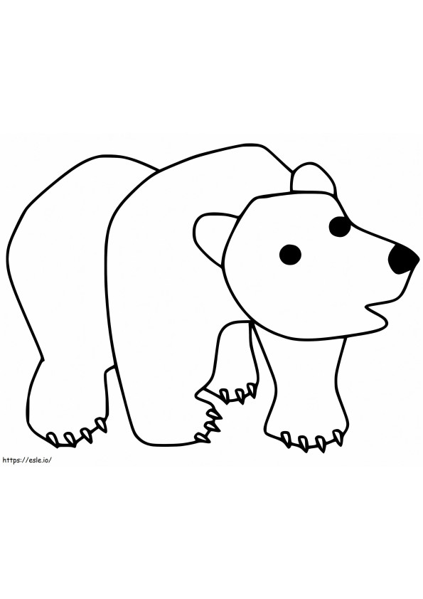 Urso Marrom 10 para colorir