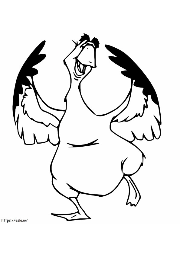 Boris Snow Goose From Balto coloring page