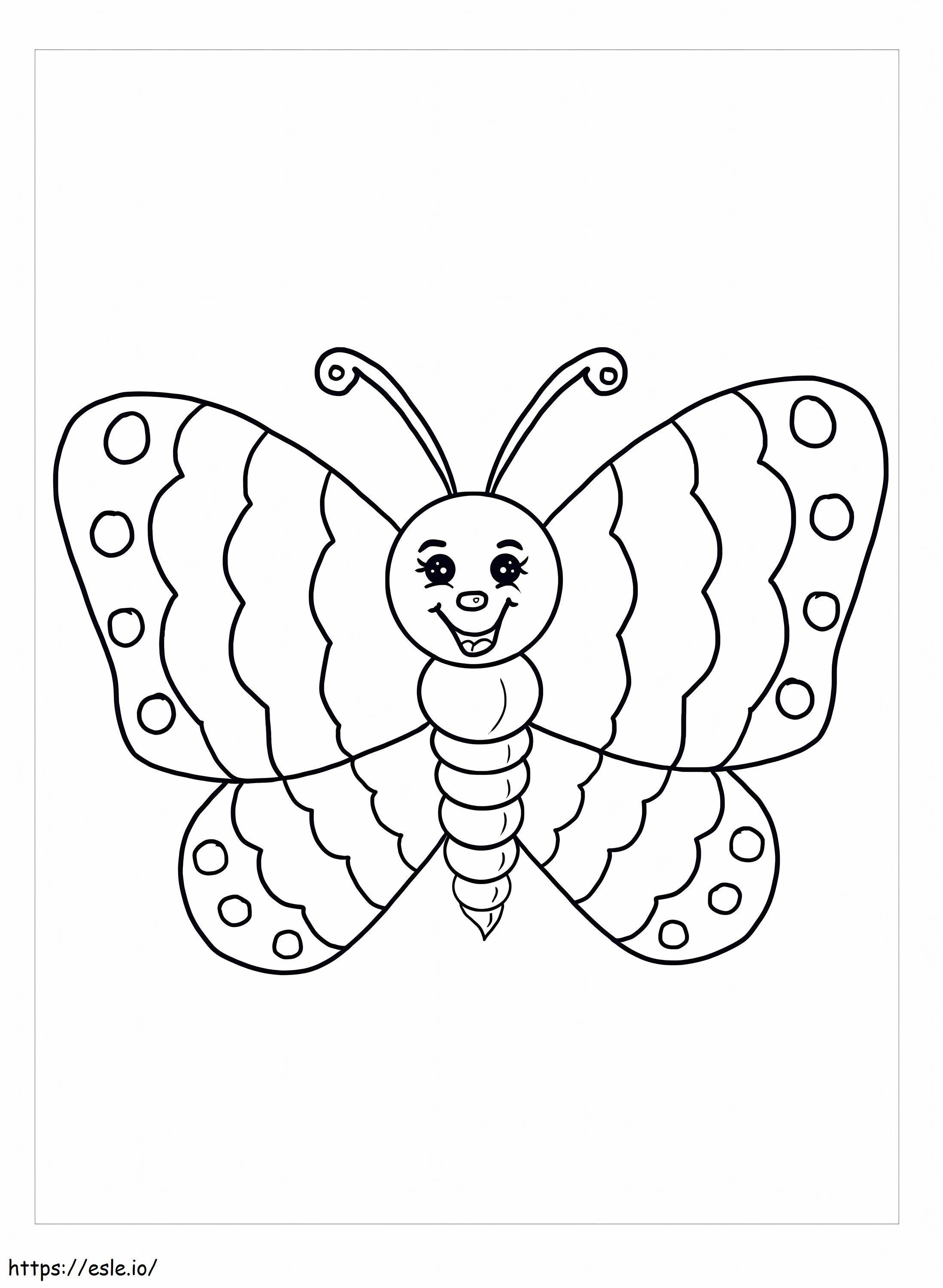 Coloriage Amusez-vous avec les papillons à imprimer dessin