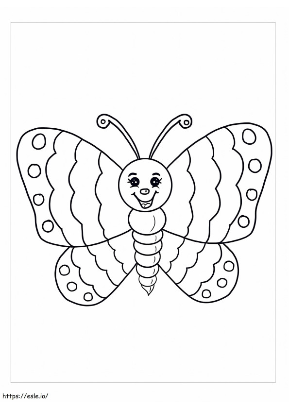 Fun With Butterflies coloring page