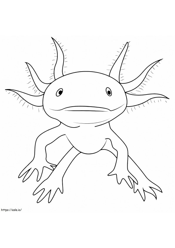 Axolotl Printable coloring page