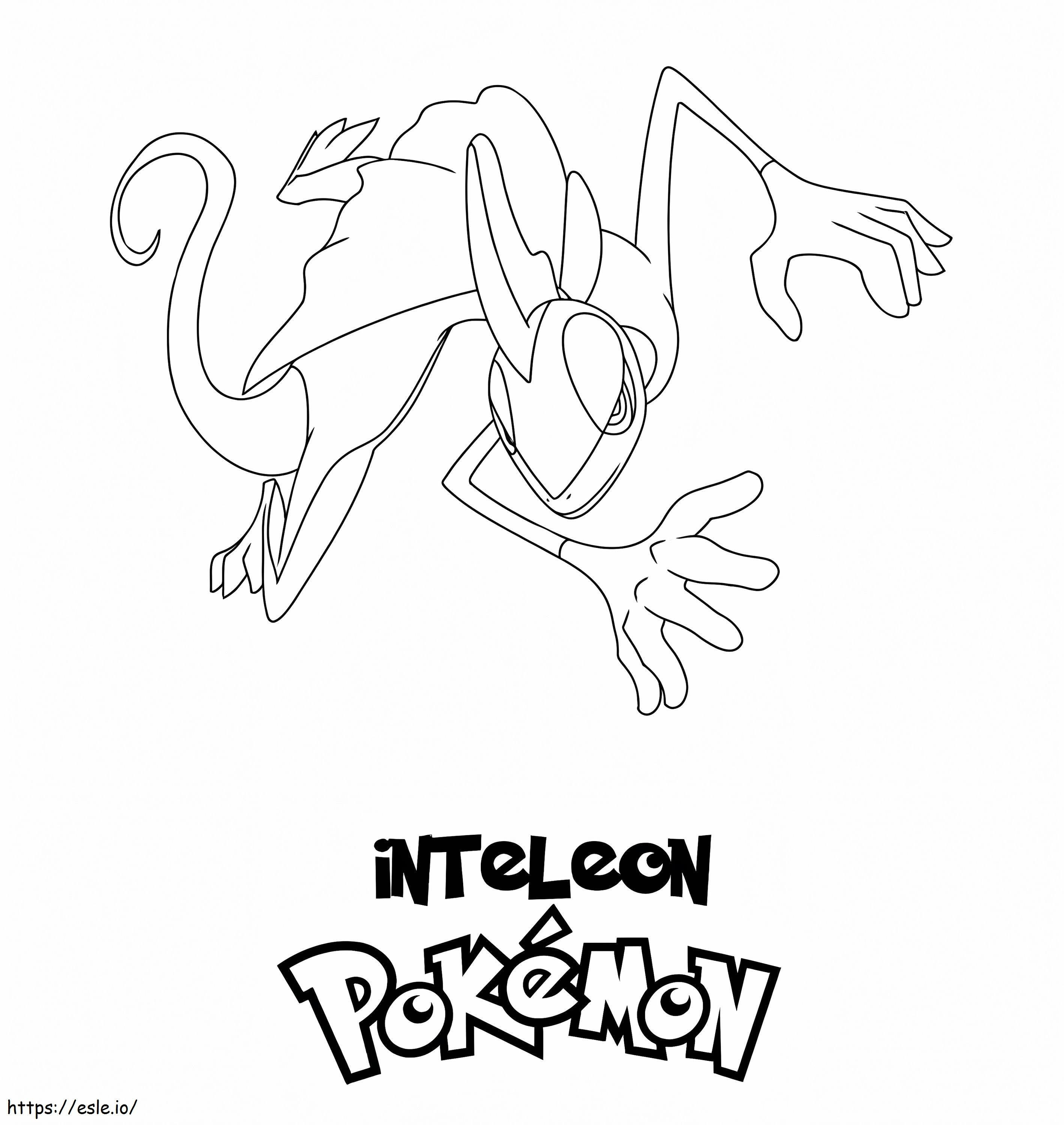 Pokémon Inteleon 2 para colorir