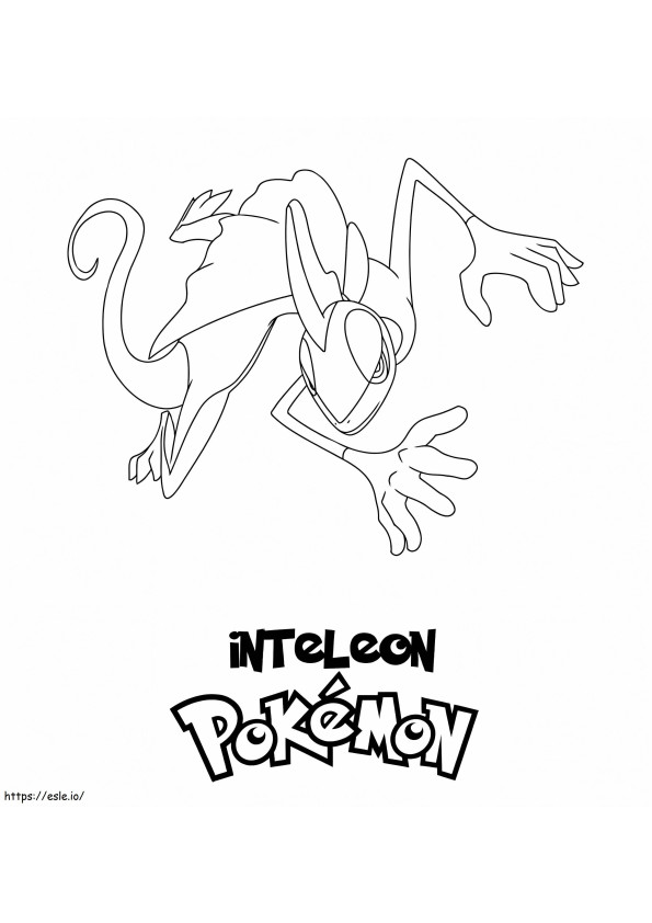 Coloriage Inteleon Pokémon 2 à imprimer dessin