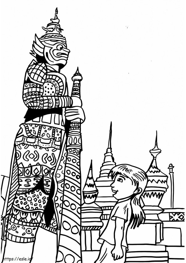 Thailand 2 coloring page
