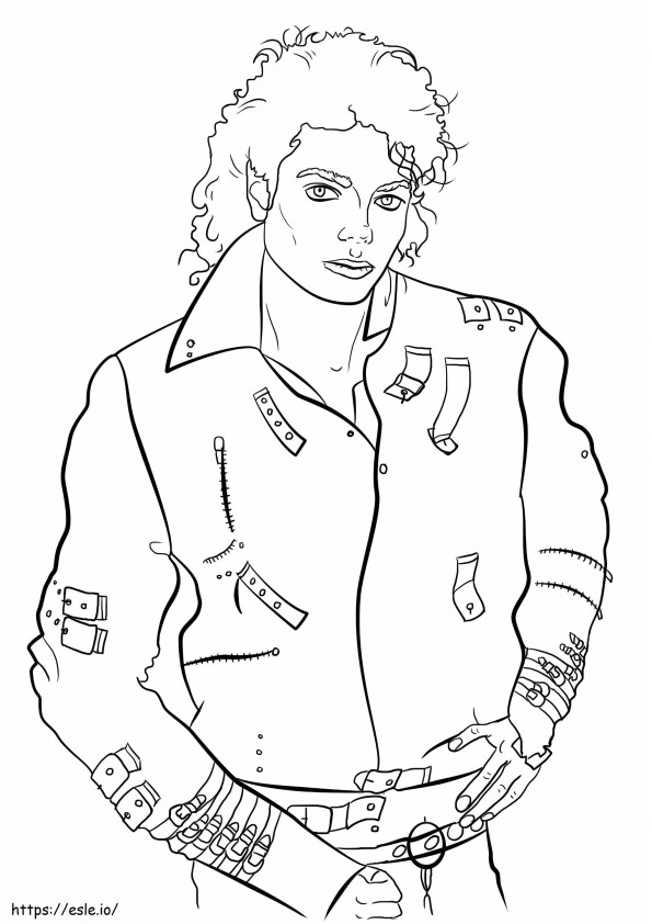 Coloriage Michael Jackson à imprimer dessin
