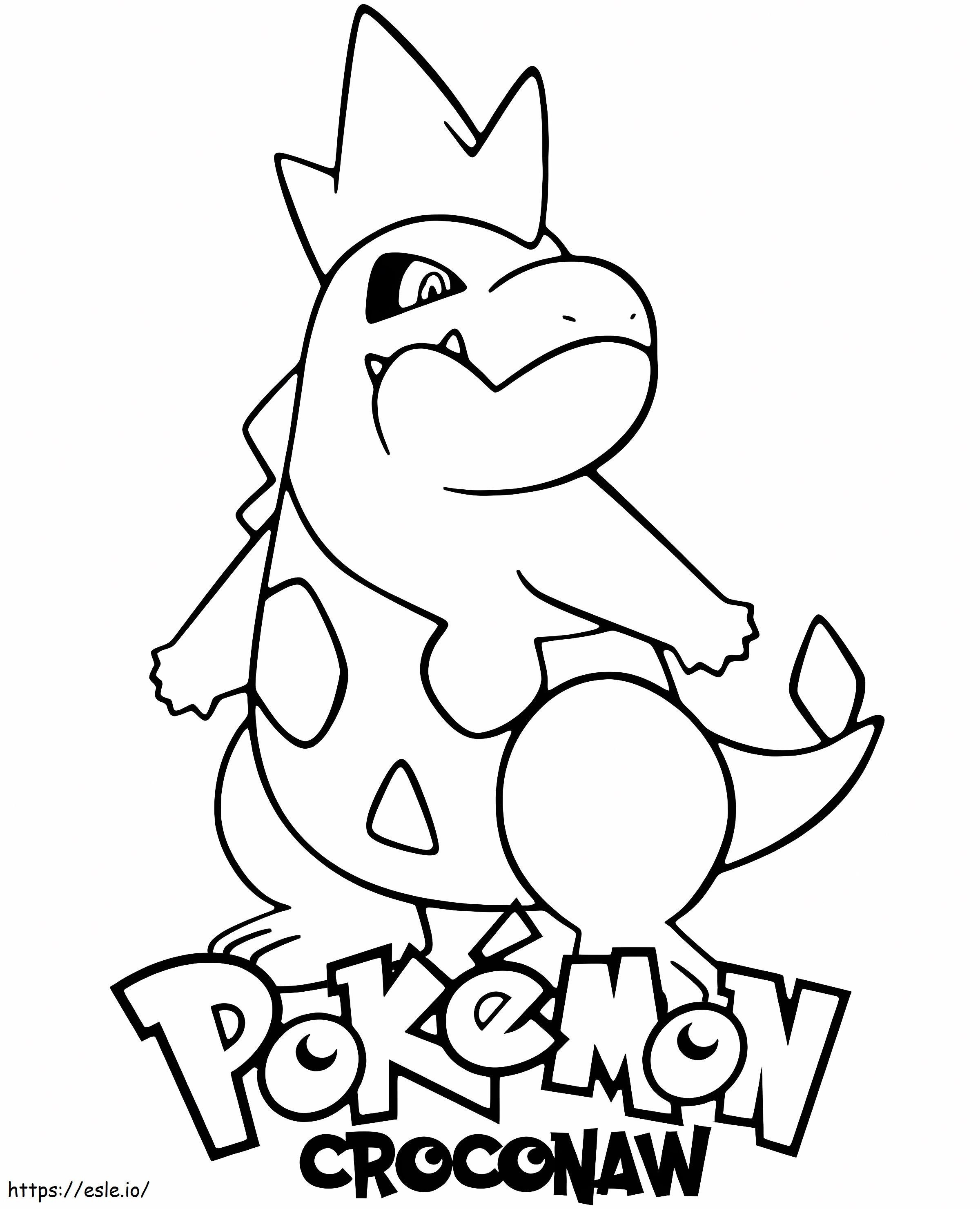 Pokémon Croconaw para impressão para colorir