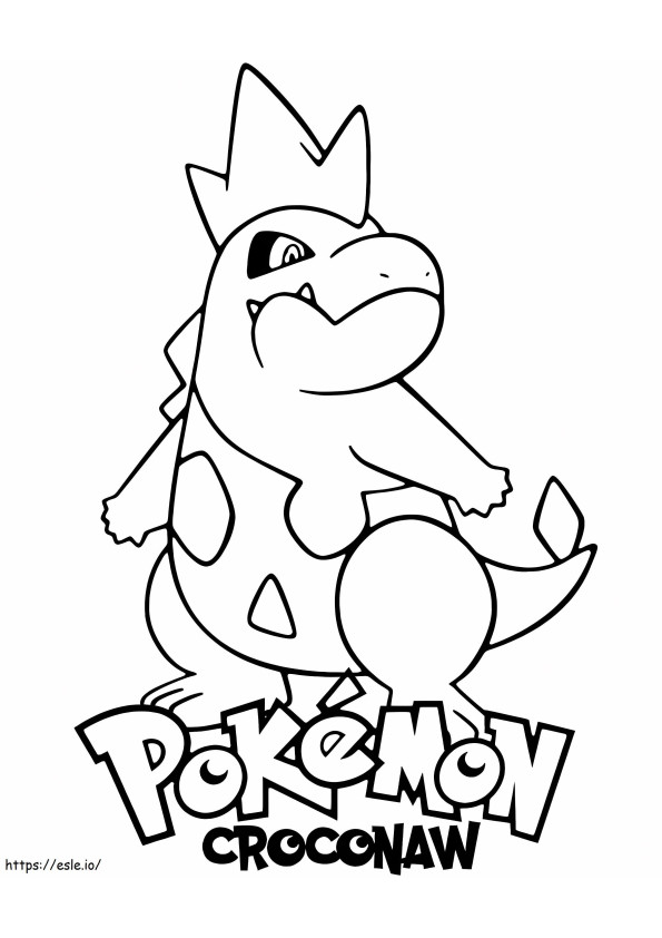 Druckbares Croconaw-Pokémon ausmalbilder